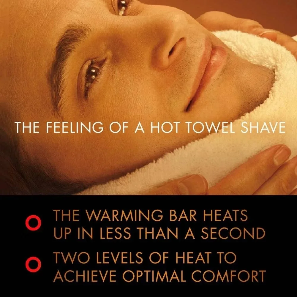 Gillette Labs Heated Razor Kit Men Hot Shave Handle 5-Blade Carts, Charging Dock